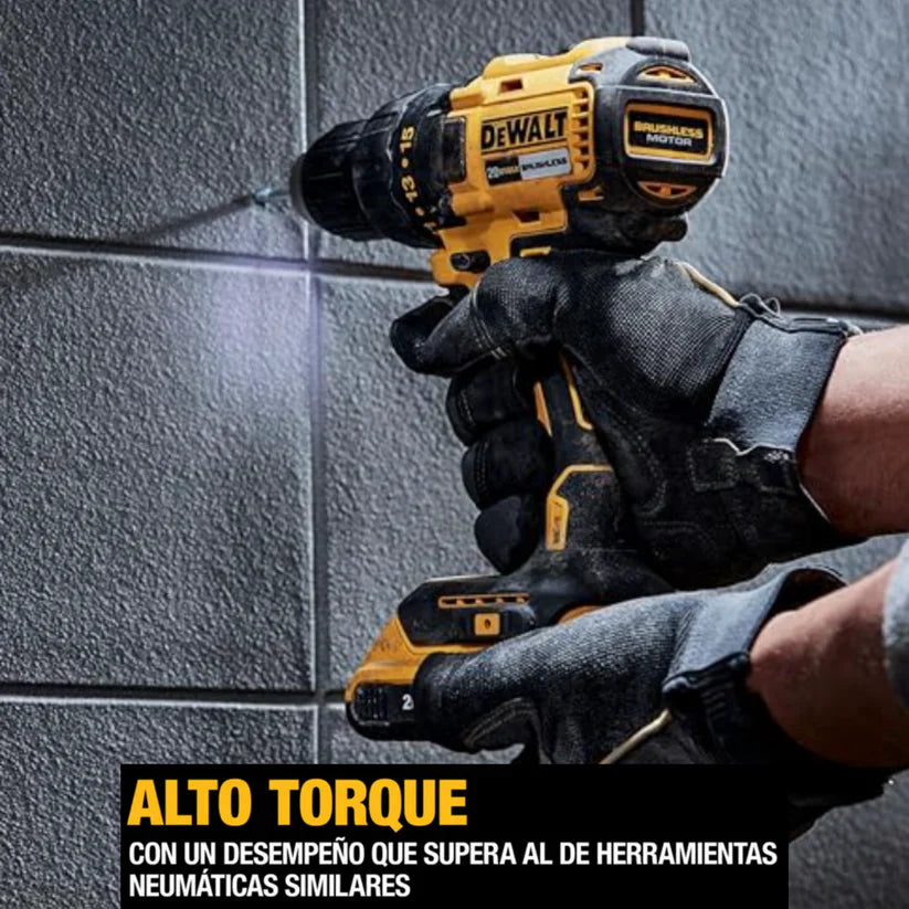 Taladro Percutor + Maletín con puntas y brocas y juego de herramientas| Dewalt