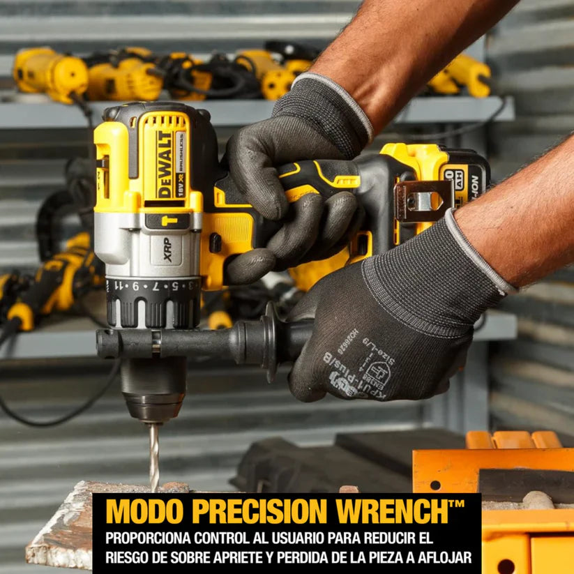 Taladro Percutor + Maletín con puntas y brocas y juego de herramientas| Dewalt